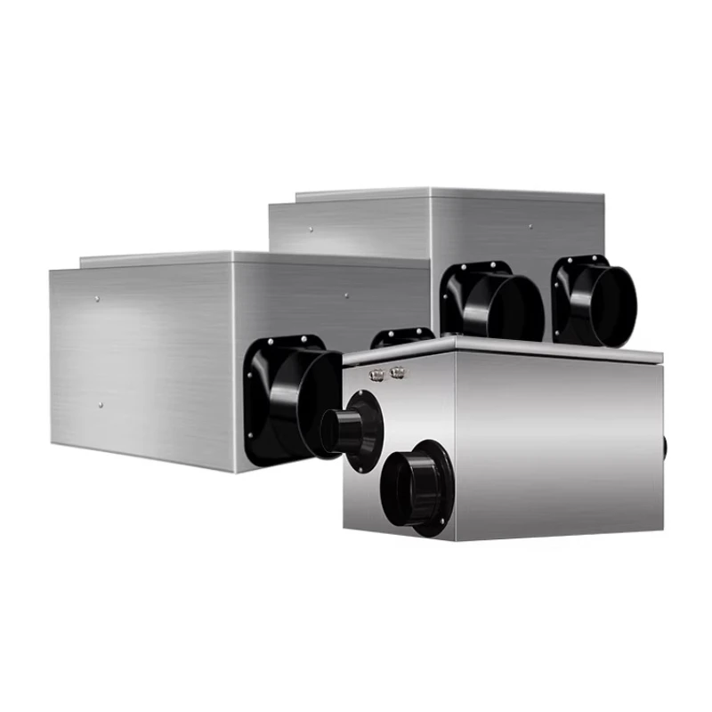 Двусторонняя система свежего воздуха, установка на открытом воздухе вентилятора свежего воздуха, подача воздуха и встроенная вытяжная машина, внутренние вентиляторы.
Двусторонняя система свежего воздуха, установка на открытом воздухе вентилятора свежего воздуха, подача воздуха и встроенная вытяжная машина, внутренние вентиляторы.