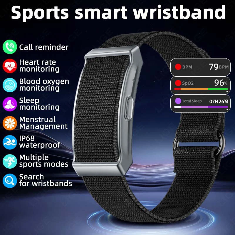 Smart Watch Heart Rate Blood Pressure Blood Oxygen Monitoring Sleep Health Sports Tracking 1ATM Waterproof Smartwatch No Screen
Smart Watch Heart Rate Blood Pressure Blood Oxygen Monitoring Sleep Health Sports Tracking 1ATM Waterproof Smartwatch No Screen