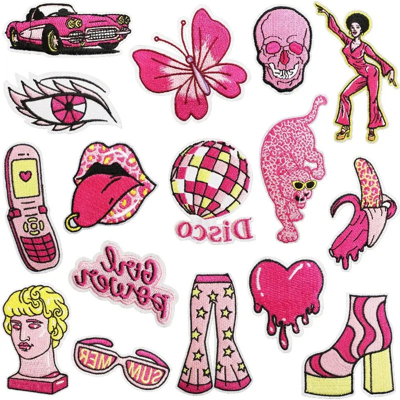 Pink Funny DJ Music Car Disco Girl Eyes Iron-on Sew Embroidery Badge Patches DIY T-shirt Hat Backpack Clothing Appliques Sticker
Pink Funny DJ Music Car Disco Girl Eyes Iron-on Sew Embroidery Badge Patches DIY T-shirt Hat Backpack Clothing Appliques Sticker