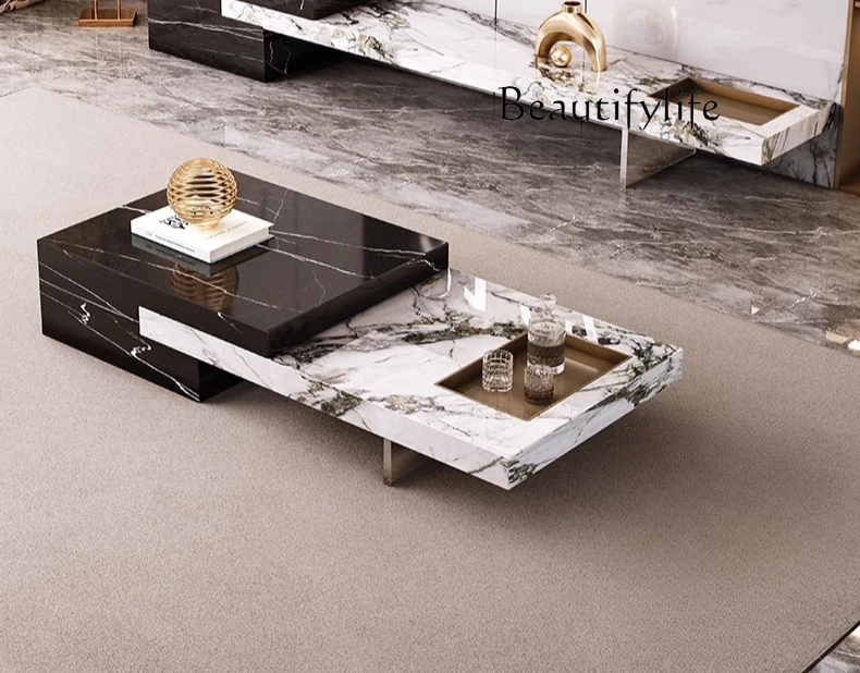 Coffee table living room new light luxury high-end Italian minimalist acrylic coffee table TV cabinet combination
Coffee table living room new light luxury high-end Italian minimalist acrylic coffee table TV cabinet combination
