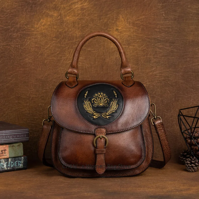 Genuine Leather Multi-purpose Shoulder Bag Women Backpack Handmade Vintage Natural Soft Cowhide Versatile Handbag
Genuine Leather Multi-purpose Shoulder Bag Women Backpack Handmade Vintage Natural Soft Cowhide Versatile Handbag