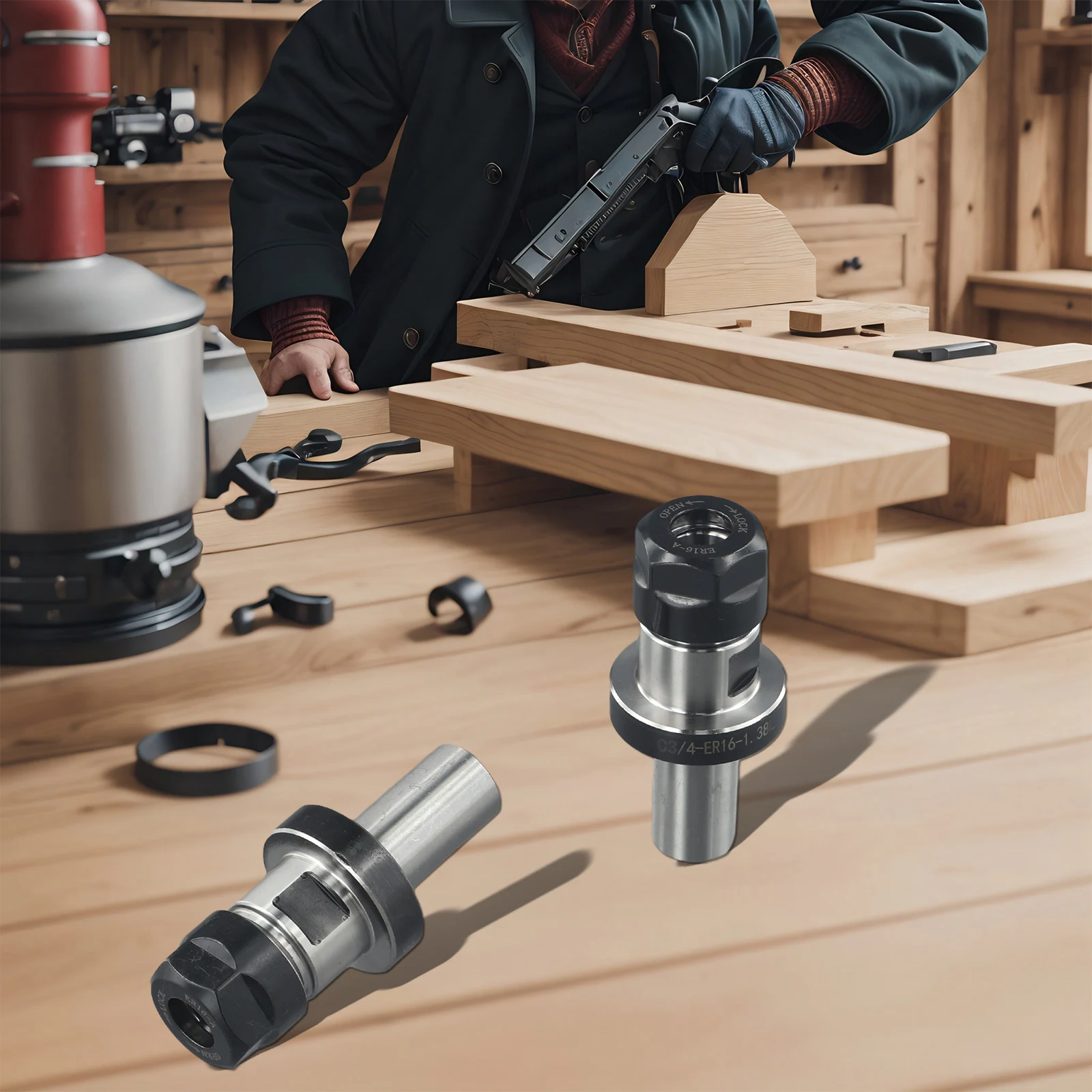 Tool Holder ER Balanced Maximum Speed Chuck Runout Collet Chuck Compatible Flange Straight Shank Handle Length
Tool Holder ER Balanced Maximum Speed Chuck Runout Collet Chuck Compatible Flange Straight Shank Handle Length