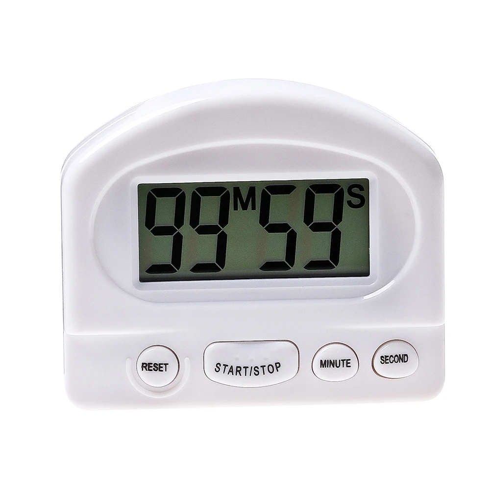 Large Display Electronic Digital Kitchen Timer with Magnetic Backing Stand for Cooking Sports Games Office Meeting (White)
Large Display Electronic Digital Kitchen Timer with Magnetic Backing Stand for Cooking Sports Games Office Meeting (White)