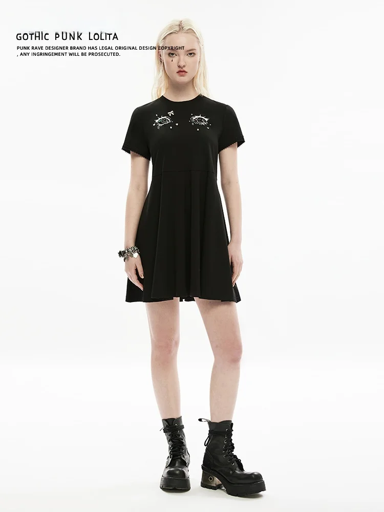 Sweet Street Style round Neck Short Sleeve Slim Fit Printed A-Line Dress Women's Fashion Summer Cotton Blend Skirt
Sweet Street Style round Neck Short Sleeve Slim Fit Printed A-Line Dress Women's Fashion Summer Cotton Blend Skirt