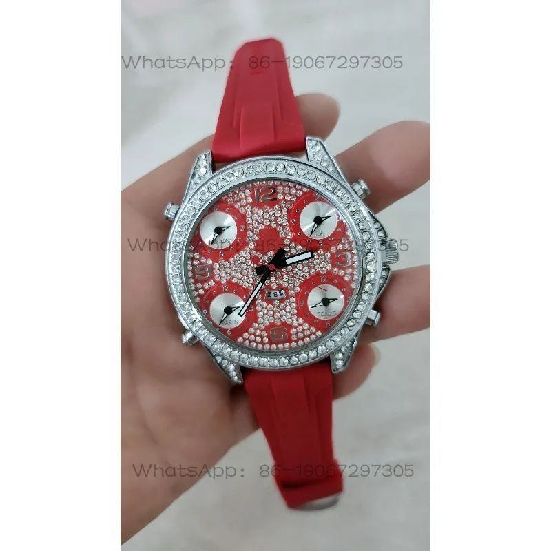 24-Hour Shipping Fashion Trend Rhinestone Gypsy Plate Quartz Boys and Girls Silicone Tape Watch
24-Hour Shipping Fashion Trend Rhinestone Gypsy Plate Quartz Boys and Girls Silicone Tape Watch