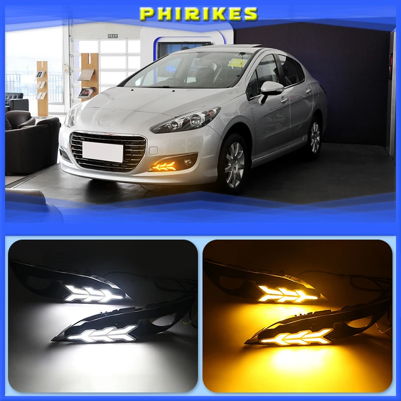 For Peugeot 308 2012-2014 LED DRL Daytime Running Lights White Driving Light + Yellow Turn Signal Waterproof
For Peugeot 308 2012-2014 LED DRL Daytime Running Lights White Driving Light + Yellow Turn Signal Waterproof