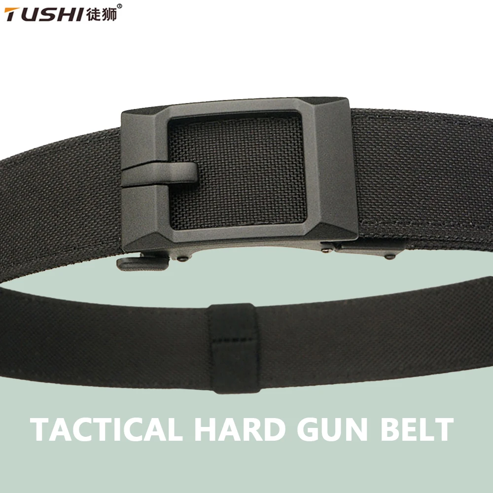 TUSHI Stylish Tactical Belt for Men Metal Automatic Buckle Nylon Military Belt Hard IPSC Work Gun Belt Rigid Casual Girdle Male
TUSHI Stylish Tactical Belt for Men Metal Automatic Buckle Nylon Military Belt Hard IPSC Work Gun Belt Rigid Casual Girdle Male