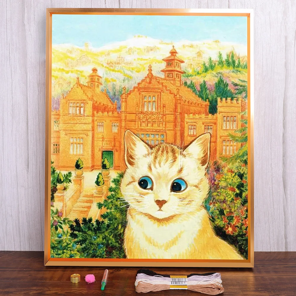 Animal Cat Printed Canvas Cross-Stitch Kit Embroidery DMC Threads Sewing Knitting Handiwork Needlework Gift Different Design
Animal Cat Printed Canvas Cross-Stitch Kit Embroidery DMC Threads Sewing Knitting Handiwork Needlework Gift Different Design