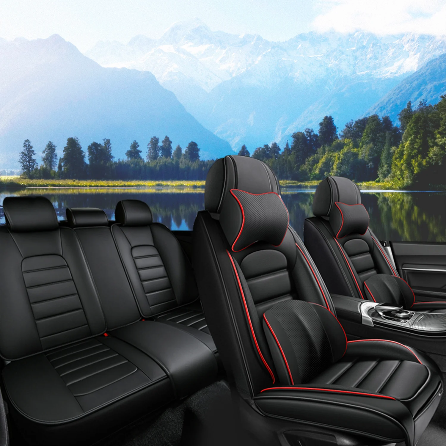 Car seat covers suitable for 5-seater Toyota sedans/SUVs/trucks. The car seat cushions are fully wrapped with waterproof
Car seat covers suitable for 5-seater Toyota sedans/SUVs/trucks. The car seat cushions are fully wrapped with waterproof