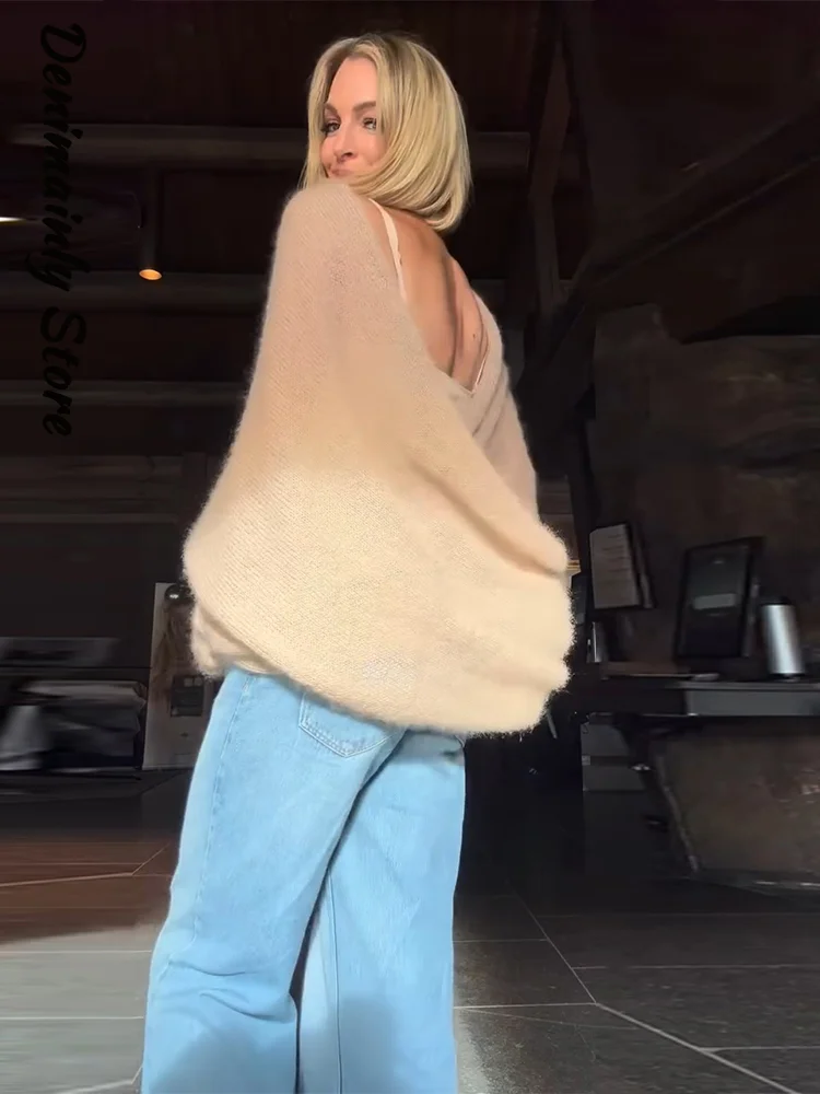 Elegant Women's Sweater Solid Full Sleeve Loose Knitted Female Pullover Lady New Fashion All-match Autumn Winter Clothes 2026
Elegant Women's Sweater Solid Full Sleeve Loose Knitted Female Pullover Lady New Fashion All-match Autumn Winter Clothes 2026