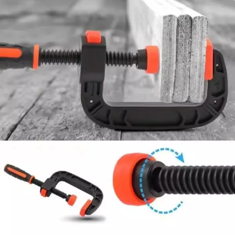 "Powerful G-Type Plastic Clamp - Reinforced Nylon Lightweight Design for Woodworking/Carpentry with Strong Clamping Force"
"Powerful G-Type Plastic Clamp - Reinforced Nylon Lightweight Design for Woodworking/Carpentry with Strong Clamping Force"