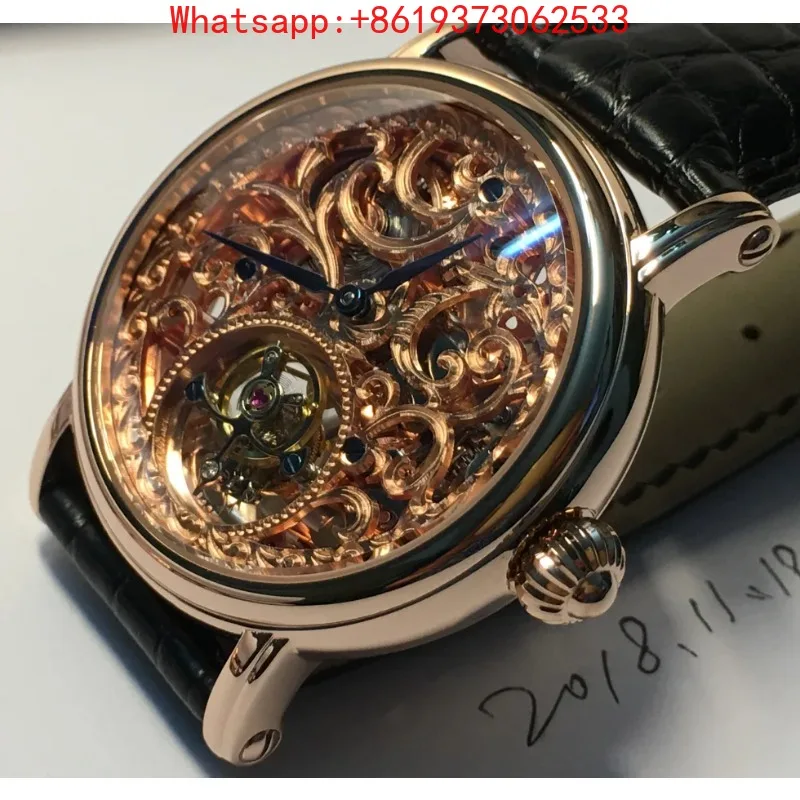 40mm Tourbillon Movement. Tourbillon Watch Men's Mechanical Watch Sapphire Waterproof
40mm Tourbillon Movement. Tourbillon Watch Men's Mechanical Watch Sapphire Waterproof