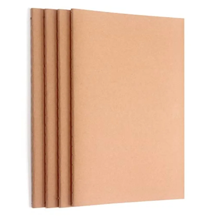 4 Pack Blank Kraft Notebooks, Blank Paper Sketchbooks for Drawing Doodling Writing, Travel Journal Set, A5, 36 Pages, 8.3" X 5.
4 Pack Blank Kraft Notebooks, Blank Paper Sketchbooks for Drawing Doodling Writing, Travel Journal Set, A5, 36 Pages, 8.3" X 5.