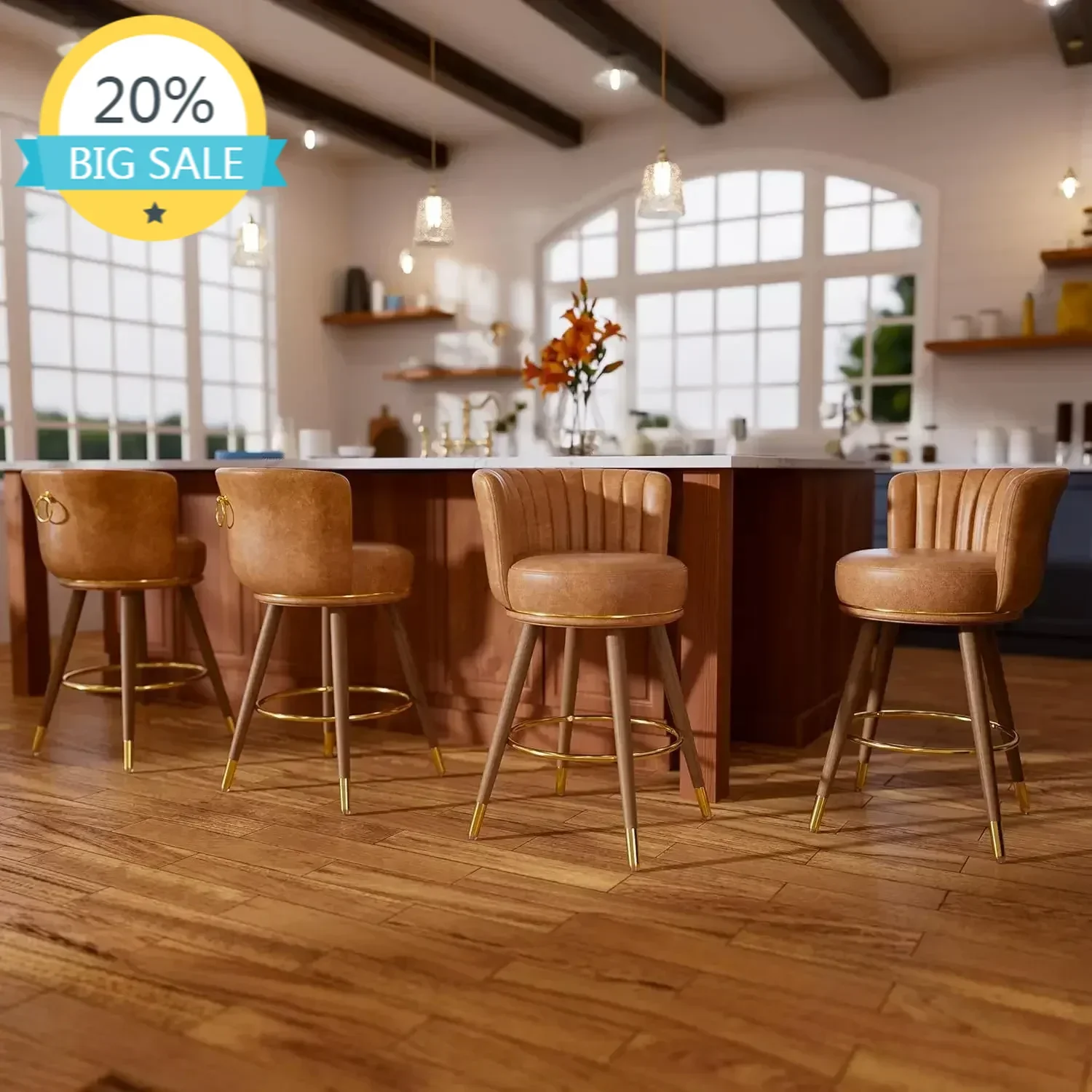 Big Clearance Sale BestsellerBestsellerCounter Height Bar Stools Set of 4, Swivel Bar Stools with Back, 24" H Seat Height Uphols
Big Clearance Sale BestsellerBestsellerCounter Height Bar Stools Set of 4, Swivel Bar Stools with Back, 24" H Seat Height Uphols