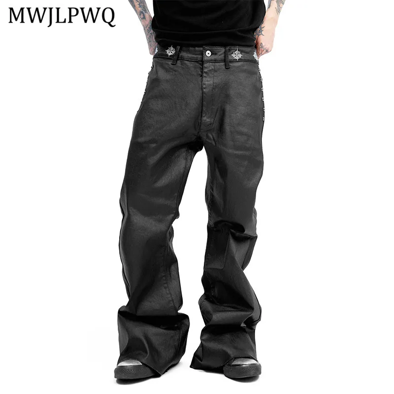 MWJLPWQ Dark Niched Slightly Flared Coated Stylish Jeans For Men High Street Metal Printed Design Hiphop Women Casual Pant 11345
MWJLPWQ Dark Niched Slightly Flared Coated Stylish Jeans For Men High Street Metal Printed Design Hiphop Women Casual Pant 11345