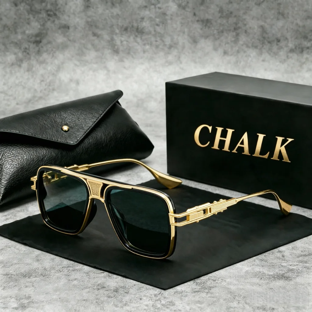 CHALK New square sunglasses, personalized, fashionable, light luxury, metal style, punk version, exquisite sunglasses for men
CHALK New square sunglasses, personalized, fashionable, light luxury, metal style, punk version, exquisite sunglasses for men