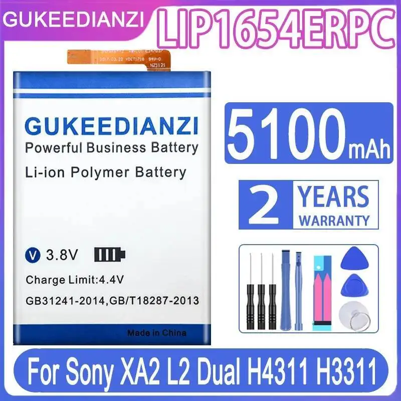 5100 мАч LIP1654ERPC Быстрая зарядка для Sony XA2 L2 Dual H4311 H3311 Батарея мобильного телефона долговечная
5100 мАч LIP1654ERPC Быстрая зарядка для Sony XA2 L2 Dual H4311 H3311 Батарея мобильного телефона долговечная