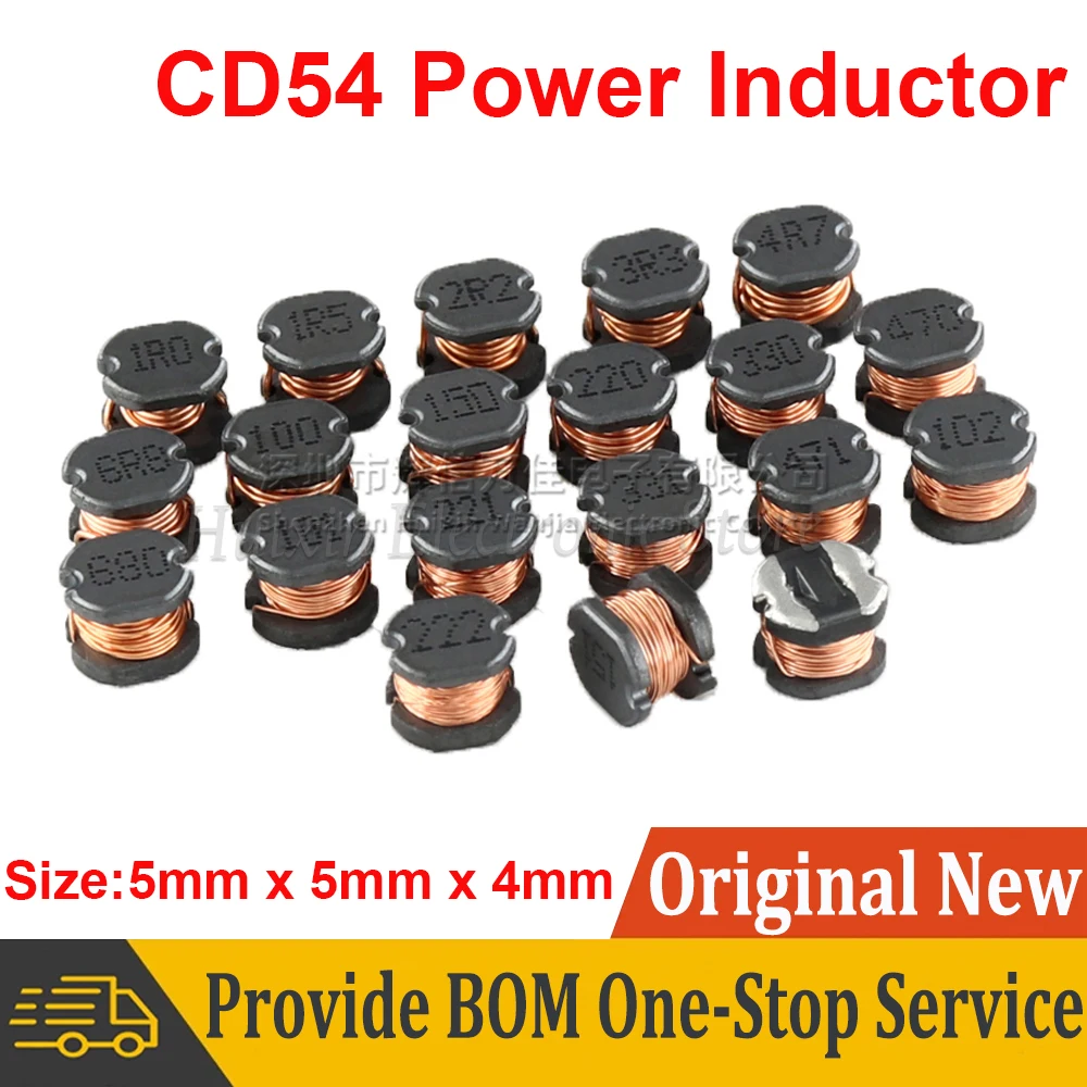 10pcs CD54 SMD Patch Power Inductor Inductance 5mm*5mm*4mm Winding Inductor 1uH 1.5uH 2.2uH 3.3uH 22uH 33uH 100uH 150uH 220uH
10pcs CD54 SMD Patch Power Inductor Inductance 5mm*5mm*4mm Winding Inductor 1uH 1.5uH 2.2uH 3.3uH 22uH 33uH 100uH 150uH 220uH