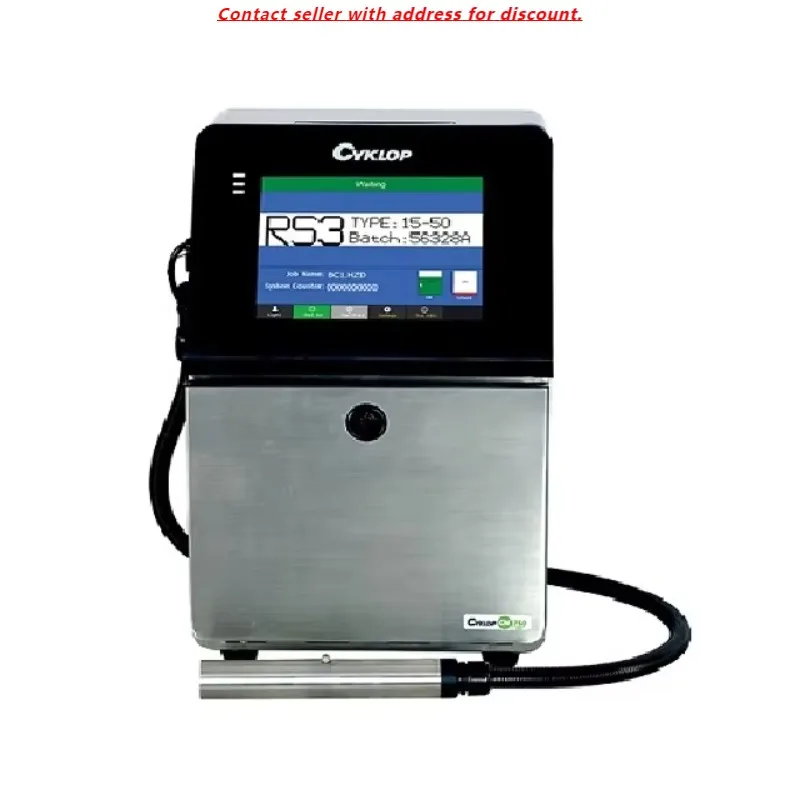 Cyklop Inkjet Printer Machine CM750 60 & 70 Nozzle Coding Boxes And Pallets Barcode QRcode Expiry Machine
Cyklop Inkjet Printer Machine CM750 60 & 70 Nozzle Coding Boxes And Pallets Barcode QRcode Expiry Machine