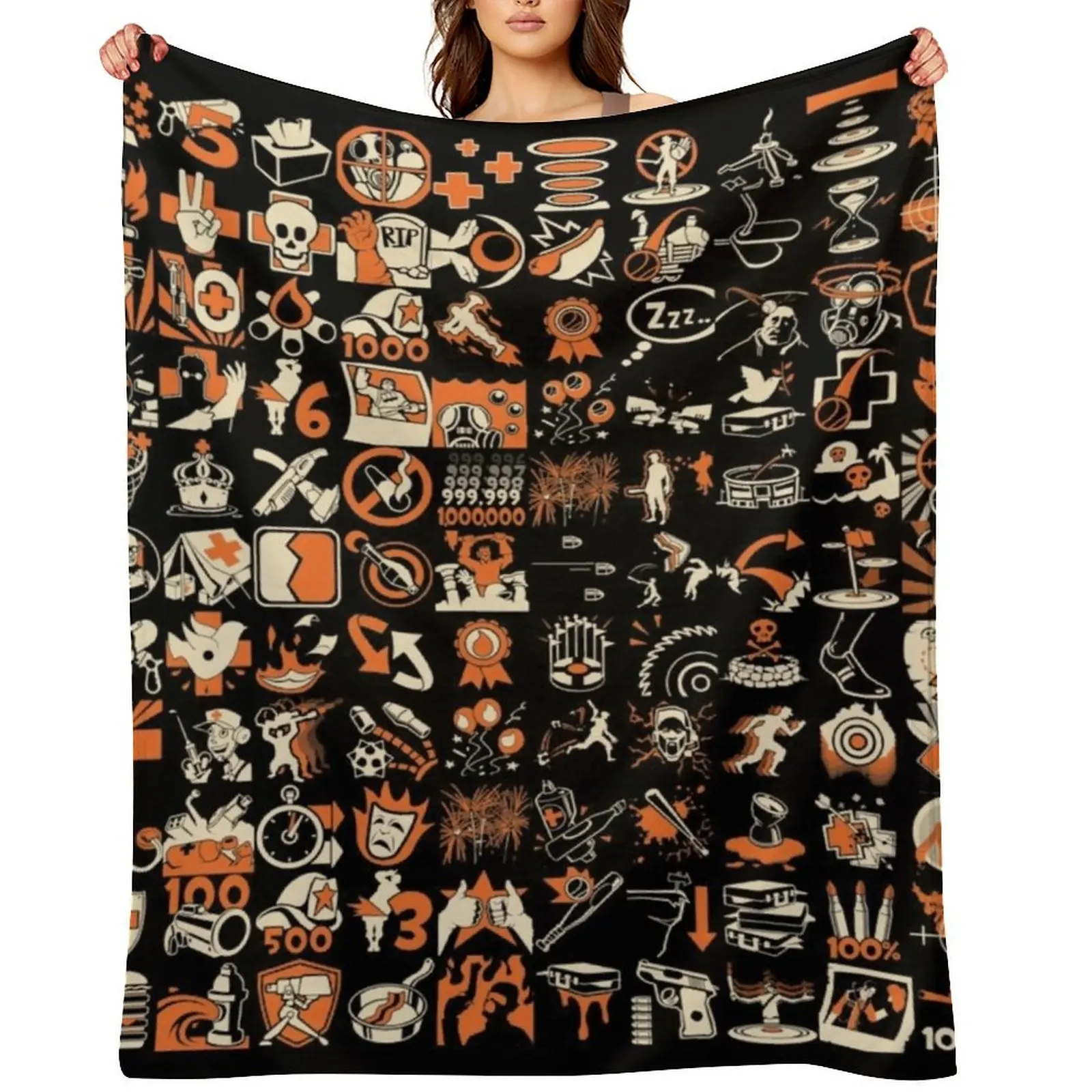 TF2 Achievements Throw Blanket sofa bed Thin Personalized Gift Softest Blankets
TF2 Achievements Throw Blanket sofa bed Thin Personalized Gift Softest Blankets