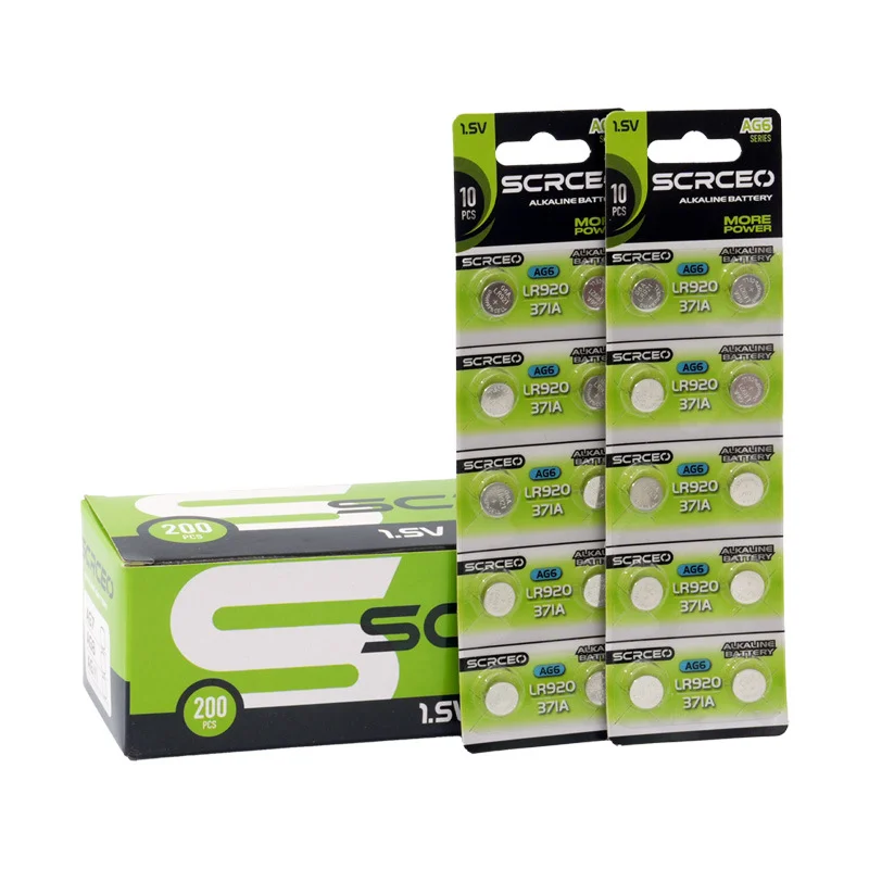 2-50Pcs Original 1.55V Coin Battery AG6 371 SR920SW LR920 SR927 171 370 L921 LR69 SR920 Button Batteries for Watch Toy
2-50Pcs Original 1.55V Coin Battery AG6 371 SR920SW LR920 SR927 171 370 L921 LR69 SR920 Button Batteries for Watch Toy