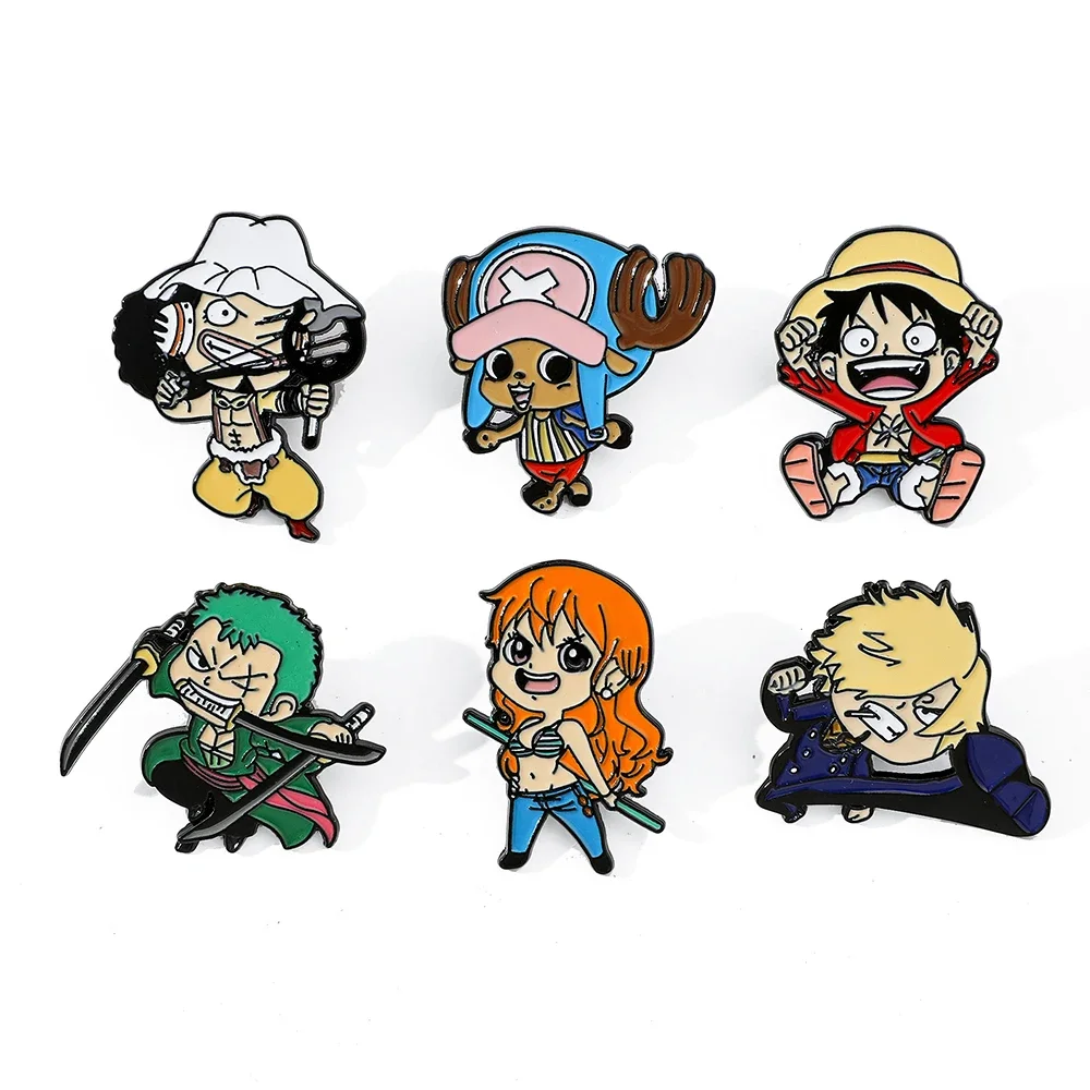 6 Pcs Fashion Cartoon Anime Brooch Funny Monkey D. Luffy Enamel Pin Metal Badge Jewelry Clothing Backpack Accessories Gift
6 Pcs Fashion Cartoon Anime Brooch Funny Monkey D. Luffy Enamel Pin Metal Badge Jewelry Clothing Backpack Accessories Gift