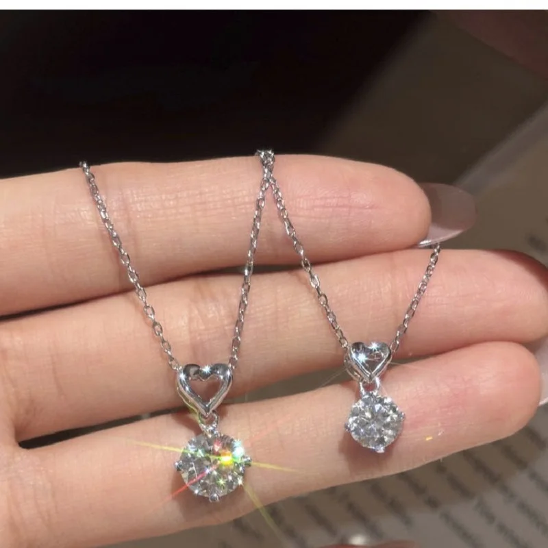 Apaison Luxury 1ct&2 Carat Moissanite Wedding Engagement Pendant Necklace for Women-925 Sterling Silver Anniversary Jewelry Gift
Apaison Luxury 1ct&2 Carat Moissanite Wedding Engagement Pendant Necklace for Women-925 Sterling Silver Anniversary Jewelry Gift