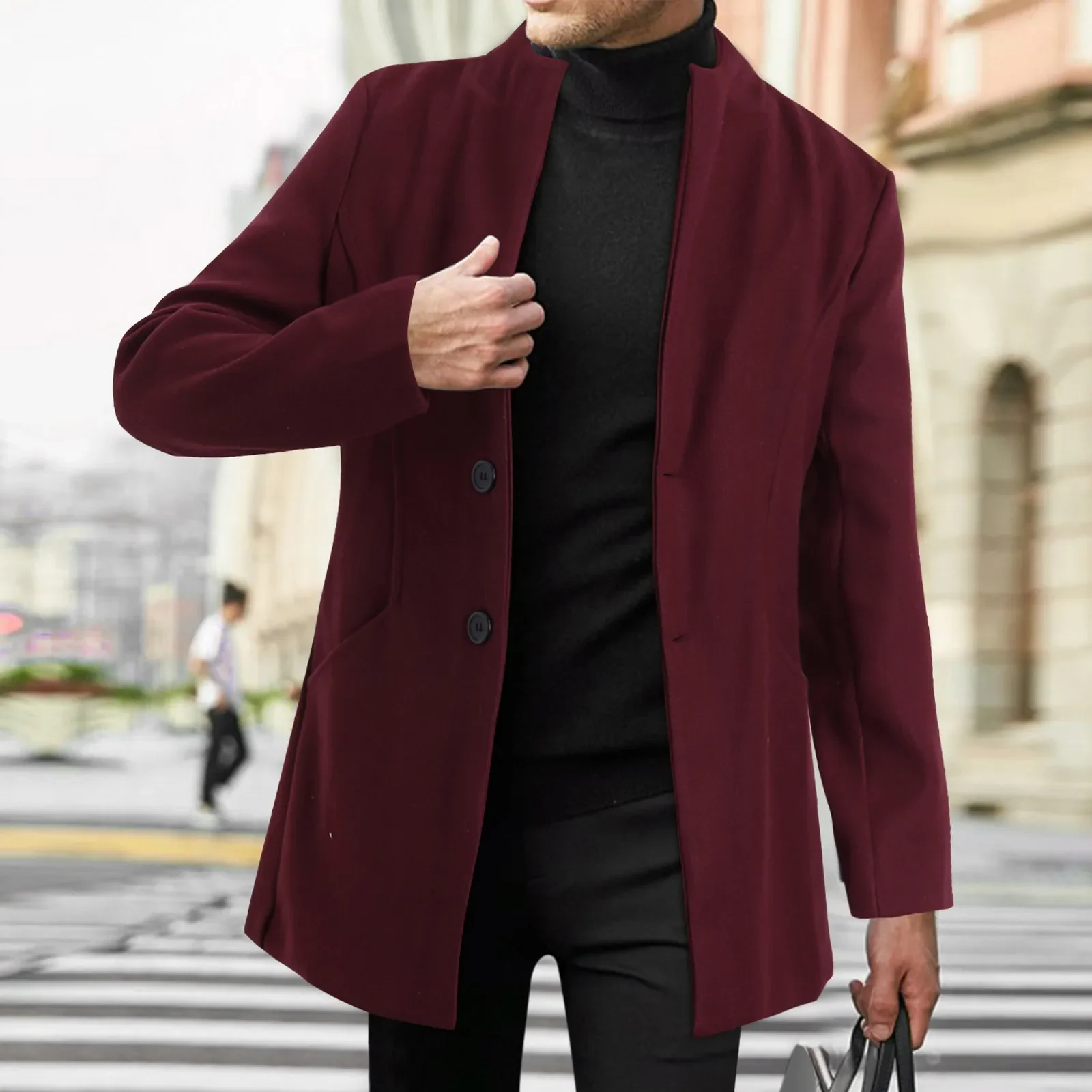 High Quality Men Plus Long Standing Collar British Style Business Casual Fashion Slim-Fitting Suit Jacket Wool Wool Coat
High Quality Men Plus Long Standing Collar British Style Business Casual Fashion Slim-Fitting Suit Jacket Wool Wool Coat