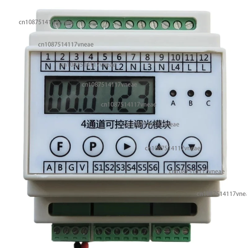 4-Way Thyristor Dimming Module, LCD Display RS485
4-Way Thyristor Dimming Module, LCD Display RS485