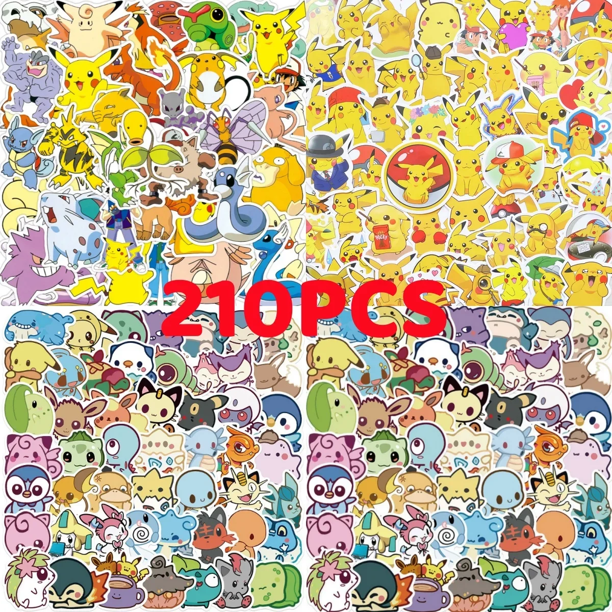 Серия Pokemon, наклейки с героями мультфильмов, периферийные персонажи аниме, сделай сам, гитарный чемодан, бутылка воды, декоративные наклейки, детские игрушки
Серия Pokemon, наклейки с героями мультфильмов, периферийные персонажи аниме, сделай сам, гитарный чемодан, бутылка воды, декоративные наклейки, детские игрушки