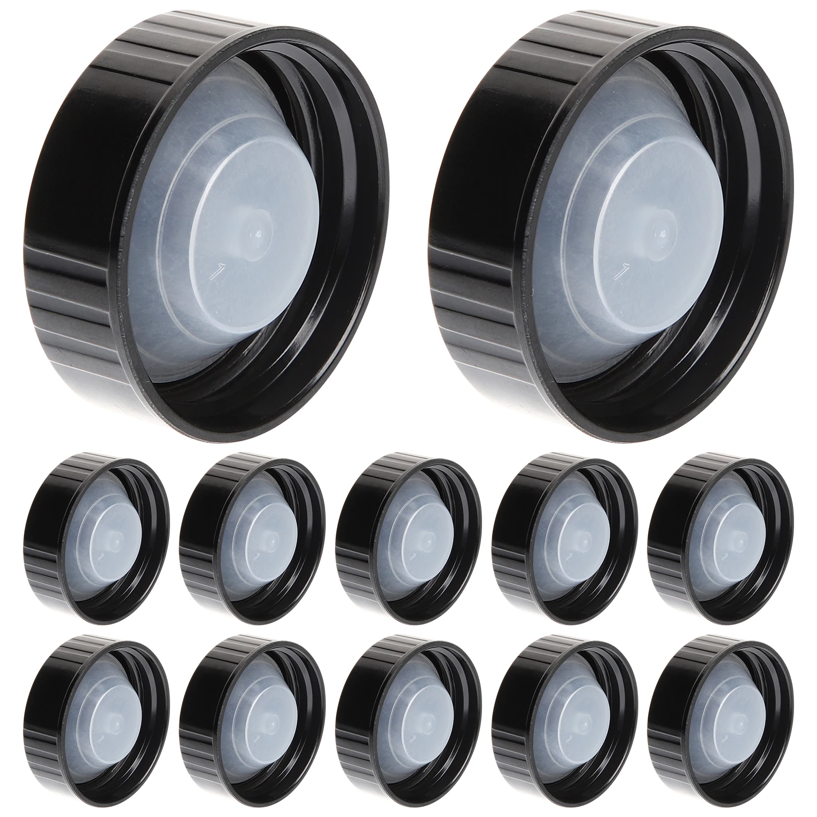 12pcs Black Durable Sealing Lids for Glass Bottles Plastic Screw Caps Bottle Caps Making Supplies
12pcs Black Durable Sealing Lids for Glass Bottles Plastic Screw Caps Bottle Caps Making Supplies