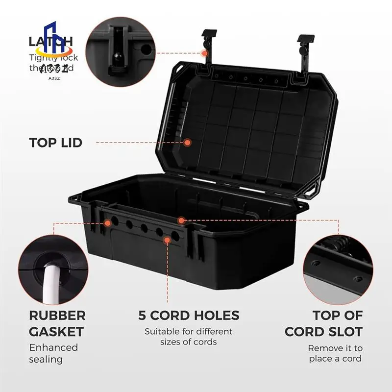 A33Z-Outdoor Weatherproof Connection Box, Ip54 Water-Resistant Extension Cord Connection Box, Electrical Box To Protect
A33Z-Outdoor Weatherproof Connection Box, Ip54 Water-Resistant Extension Cord Connection Box, Electrical Box To Protect