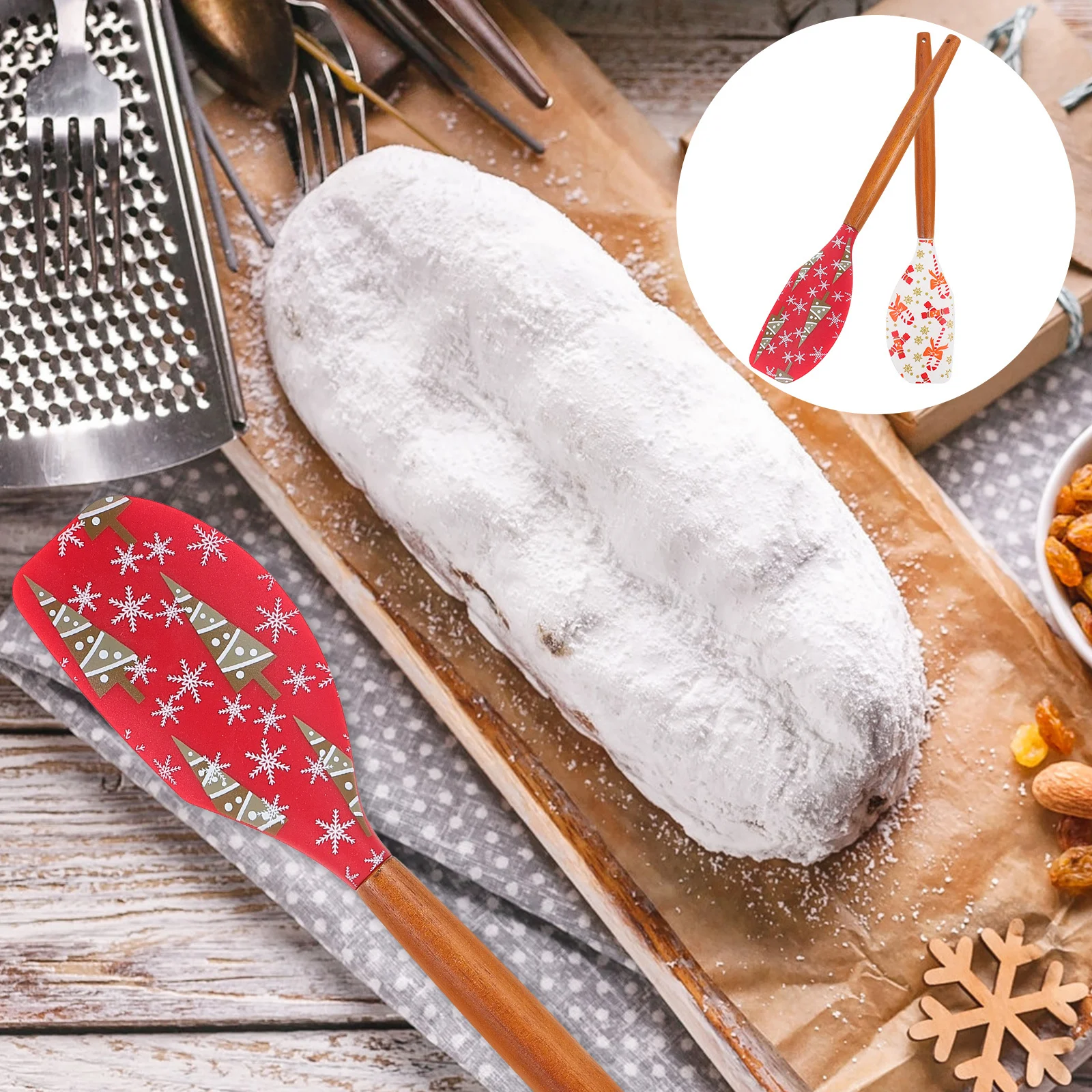 2pcs Silicone Spatula Heat Resistant Baking Tools For Mixing Scraping Cream Butter Non-Stick Kitchen Spatula Reusable Ergonomic
2pcs Silicone Spatula Heat Resistant Baking Tools For Mixing Scraping Cream Butter Non-Stick Kitchen Spatula Reusable Ergonomic