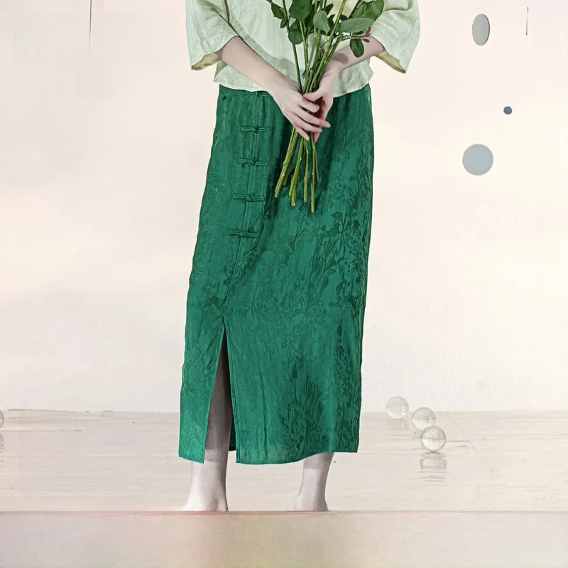 New Arrival Vintage Slimming Long f-length Skirt for Women Autumn Season Button Design A-line Silhouette Faionable Ladie...
New Arrival Vintage Slimming Long f-length Skirt for Women Autumn Season Button Design A-line Silhouette Faionable Ladie...