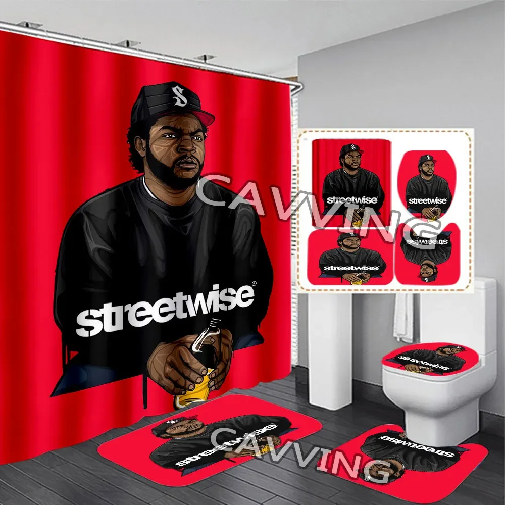 Шторы для душа Rapper Ice Cube с 3D рисунком, водонепроницаемые занавески для ванной комнаты, противоскользящие аксессуары для туалета, ковры J02
Шторы для душа Rapper Ice Cube с 3D рисунком, водонепроницаемые занавески для ванной комнаты, противоскользящие аксессуары для туалета, ковры J02