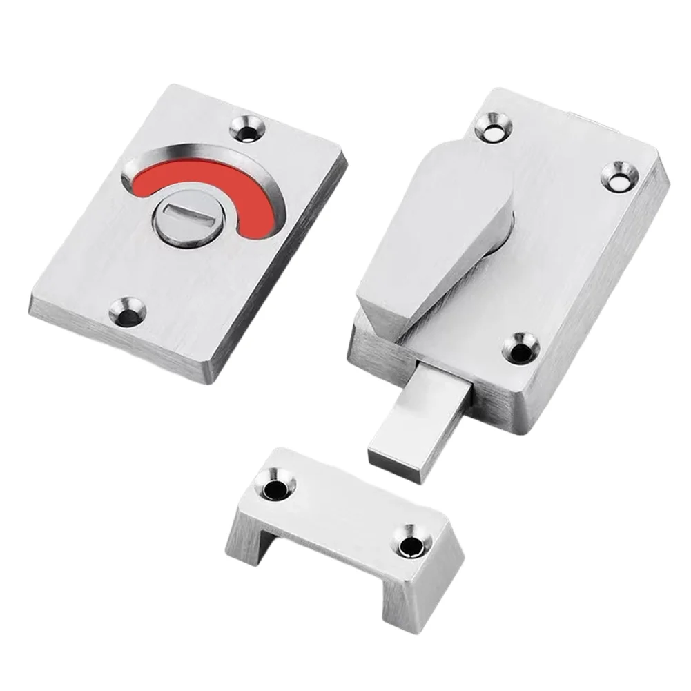 Замок-индикатор для общественных туалетов из нержавеющей стали 304 с индикатором занятости (свободно/занят)
Замок-индикатор для общественных туалетов из нержавеющей стали 304 с индикатором занятости (свободно/занят)