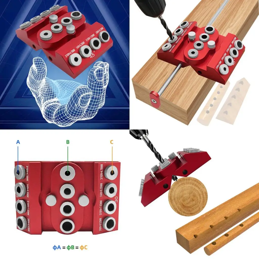30 45 90 Degree Drill Guide Jig for Angled Holes Straight Holes 4 Size Drill Guide Block for Cable Railing Lag high quality
30 45 90 Degree Drill Guide Jig for Angled Holes Straight Holes 4 Size Drill Guide Block for Cable Railing Lag high quality