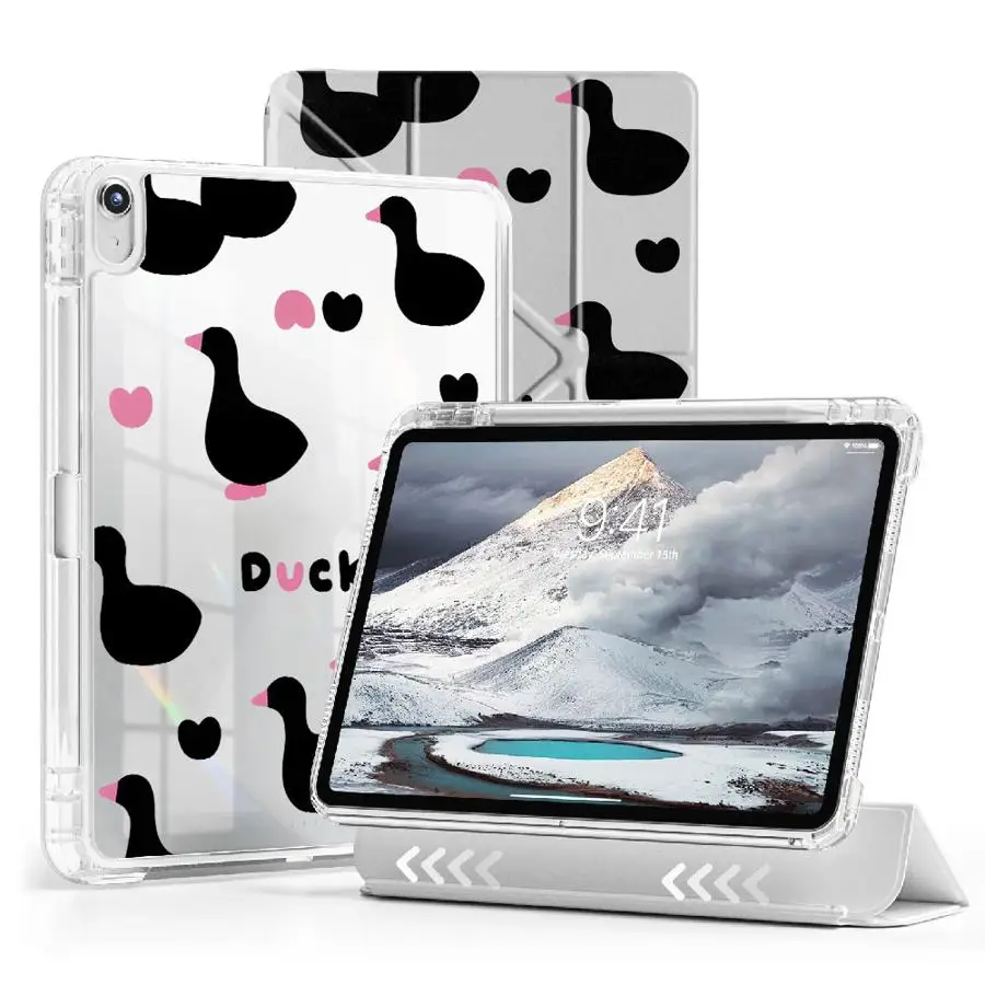 Cartoon Black Duck Holder Cover Tablet Case For iPad Air 4 5 M3 M2 M4 11inch Mini 6 7 11th 10th 9th 8th 7th 12.9inch Pro 2025
Cartoon Black Duck Holder Cover Tablet Case For iPad Air 4 5 M3 M2 M4 11inch Mini 6 7 11th 10th 9th 8th 7th 12.9inch Pro 2025