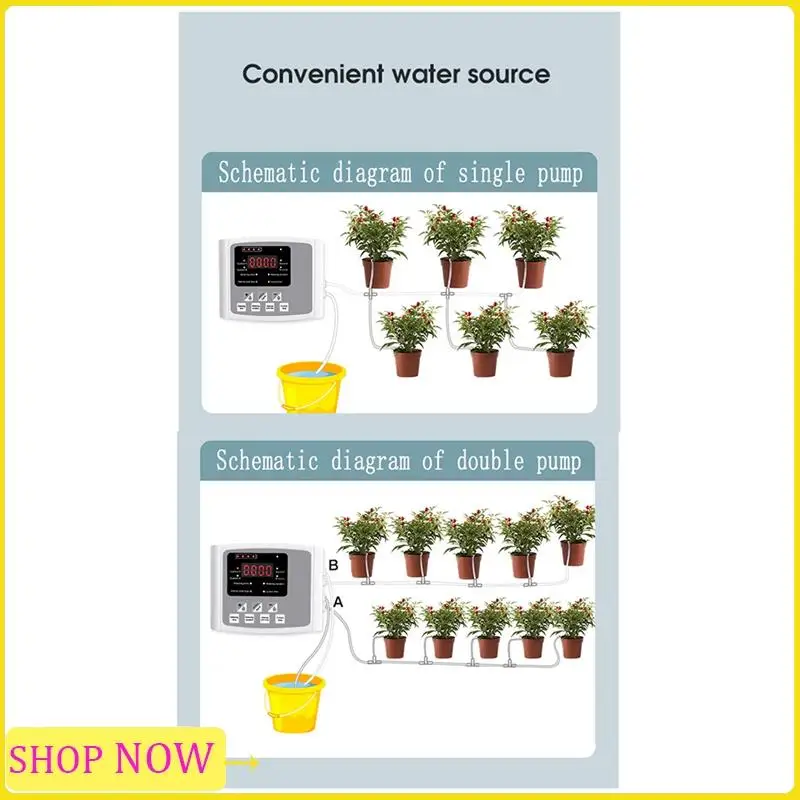 Especial 1Set Garden Drip Irrigation Device Double Pump Controller Timer System Automatic Watering Grey
Especial 1Set Garden Drip Irrigation Device Double Pump Controller Timer System Automatic Watering Grey