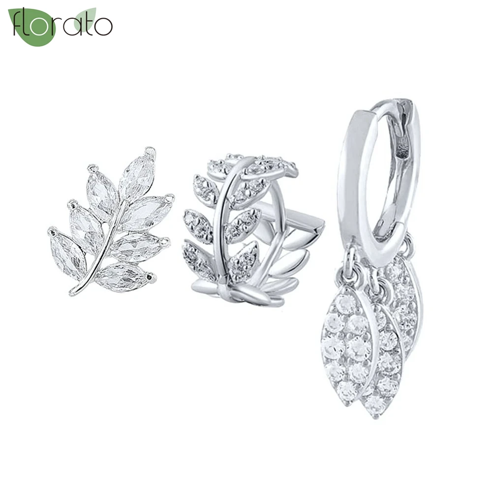 925 Sterling Silver Needle Dazzling Crystal Stud Earring for Women Fashion Willow Leaf Zircon Earrings Fine Jewelry Wedding Gift
925 Sterling Silver Needle Dazzling Crystal Stud Earring for Women Fashion Willow Leaf Zircon Earrings Fine Jewelry Wedding Gift