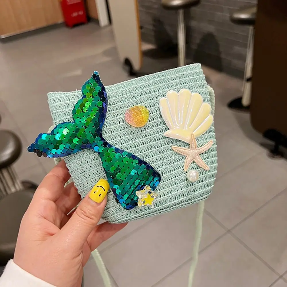 Durable Straw Straw Shoulder Bags Mermaid Crossbody Bag Bucket Bag Kids Girls
Durable Straw Straw Shoulder Bags Mermaid Crossbody Bag Bucket Bag Kids Girls