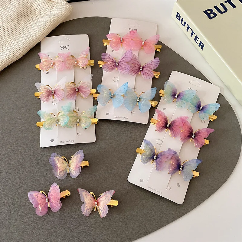 Layer Gauze Butterfly Hair Clip Children's Duckbill Clip Gradient Butterfly Hair Edge Clip Trendy Hanfu Hair Accessories
Layer Gauze Butterfly Hair Clip Children's Duckbill Clip Gradient Butterfly Hair Edge Clip Trendy Hanfu Hair Accessories