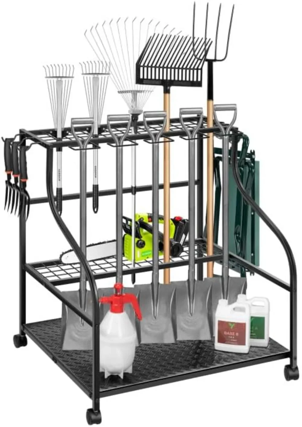 Garden Tool Organizer, Heavy Duty Steel Tool Rack Tool Stand, Up to 68 Long-Handled
Garden Tool Organizer, Heavy Duty Steel Tool Rack Tool Stand, Up to 68 Long-Handled