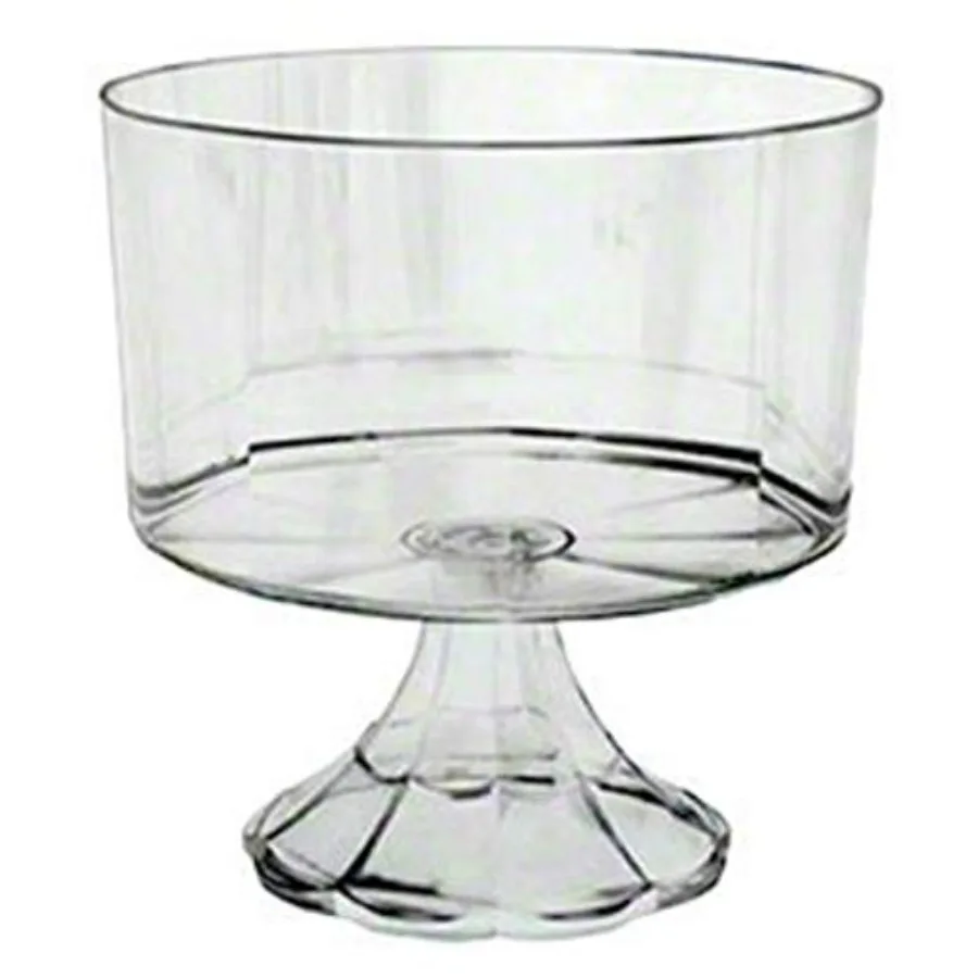 Clear Plastic Elegant Pedestal Trifle Bowl 120 Oz
Clear Plastic Elegant Pedestal Trifle Bowl 120 Oz