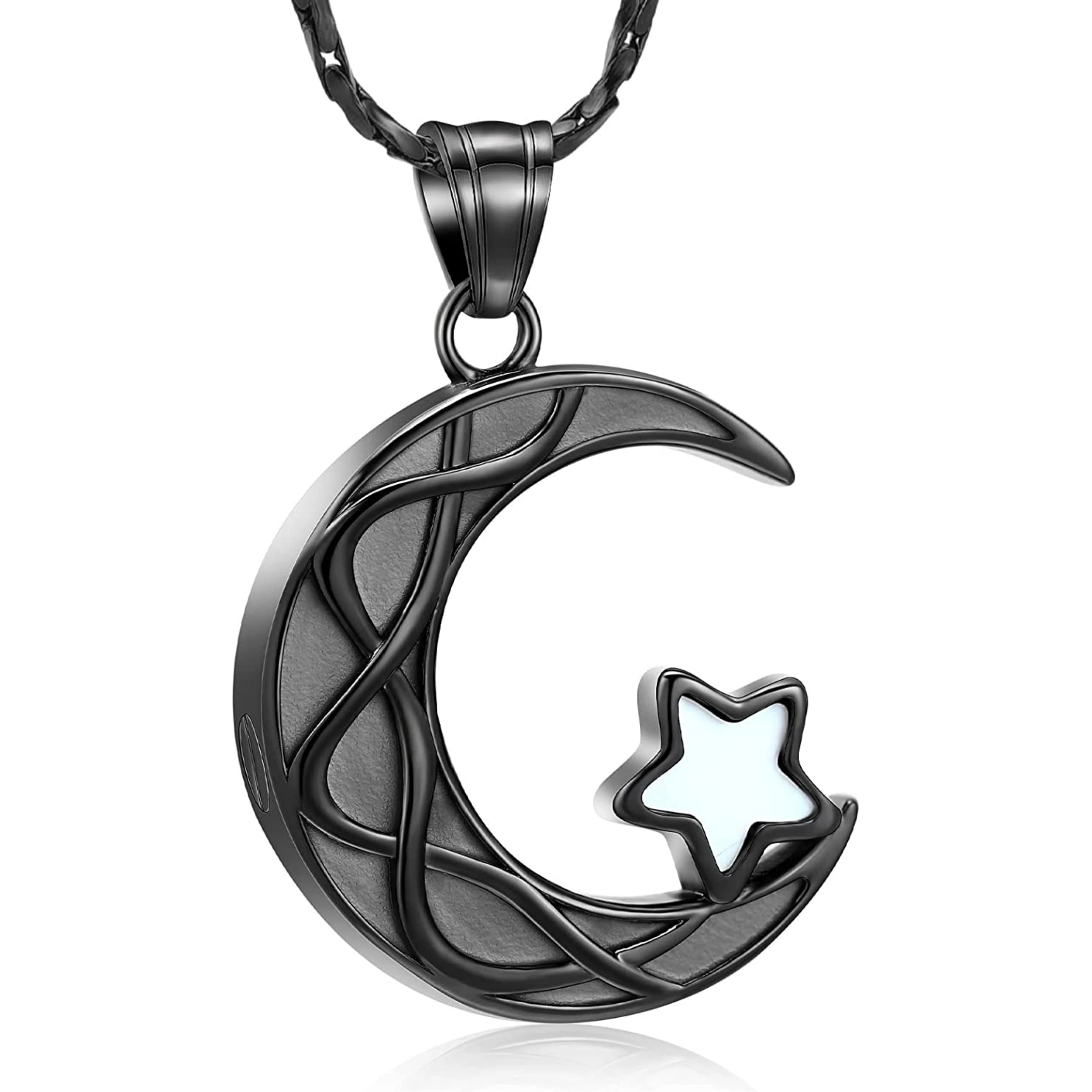 Urn Necklace for Ashes Stainless Steel Cremation Jewelry Star Moon Ashes Pendant Keepsake Memorial Ashes Necklace for Women Men
Urn Necklace for Ashes Stainless Steel Cremation Jewelry Star Moon Ashes Pendant Keepsake Memorial Ashes Necklace for Women Men