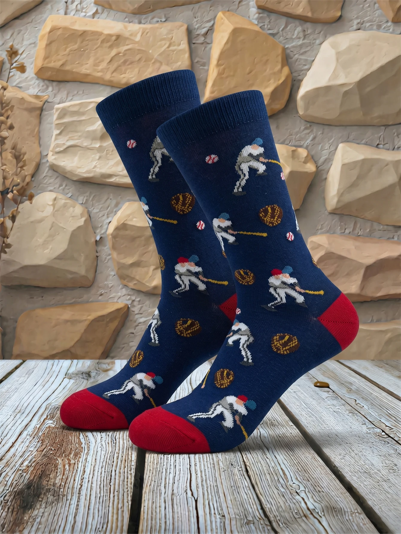 Men's Baseball Player Pattern Cotton Crew Socks Funny Novelty Mid-Tube Socks Comfortable Breathable Men's Footwear
Men's Baseball Player Pattern Cotton Crew Socks Funny Novelty Mid-Tube Socks Comfortable Breathable Men's Footwear