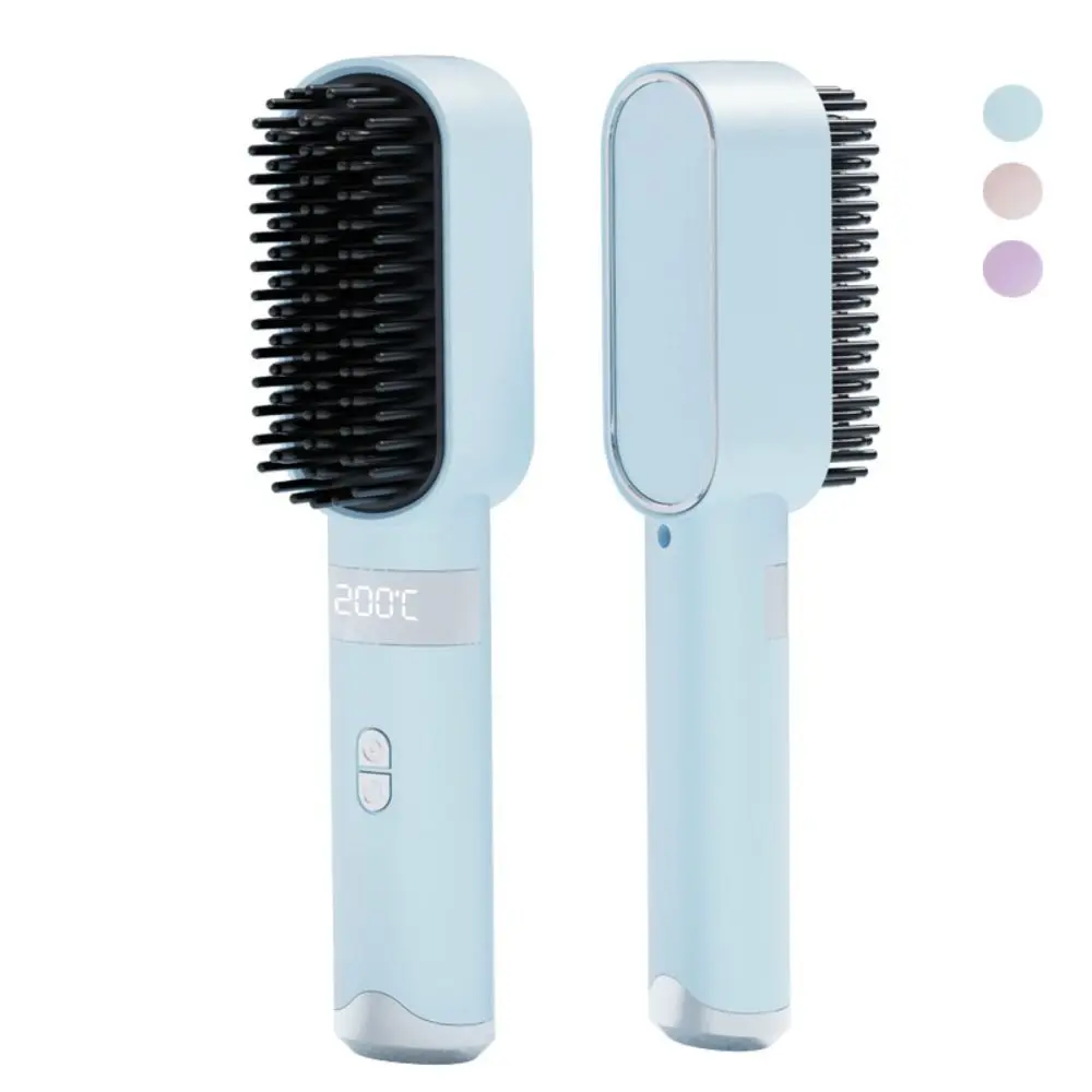 Portable Wireless Hair Straightener 140-200C° Type-C Straight Hair Comb 3 Temp Settings LCD Display Straightening Comb
Portable Wireless Hair Straightener 140-200C° Type-C Straight Hair Comb 3 Temp Settings LCD Display Straightening Comb
