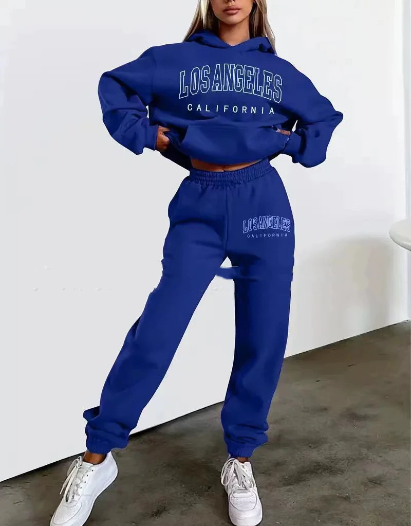 Faionable Autumn Winter Sports Set Women's Long Sve Printed Hoodie And Pants Comfortable Casual Outfit for Young Ladies
Faionable Autumn Winter Sports Set Women's Long Sve Printed Hoodie And Pants Comfortable Casual Outfit for Young Ladies