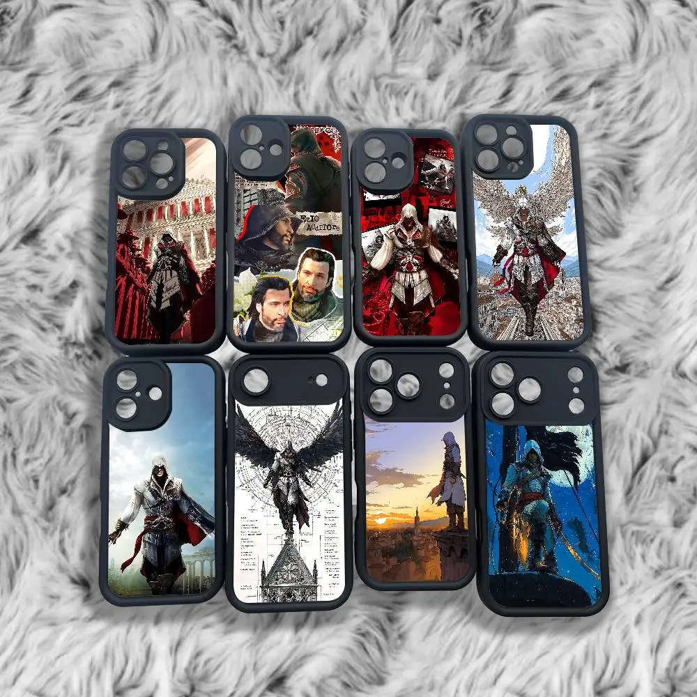 E-Ezio A-AssassinS Auditore Phone Case For iPhone 17,16,15,14,13,12,11,Pro,Max,Plus,X,XS,SE4,E,Mini Black Thickened border Case
E-Ezio A-AssassinS Auditore Phone Case For iPhone 17,16,15,14,13,12,11,Pro,Max,Plus,X,XS,SE4,E,Mini Black Thickened border Case
