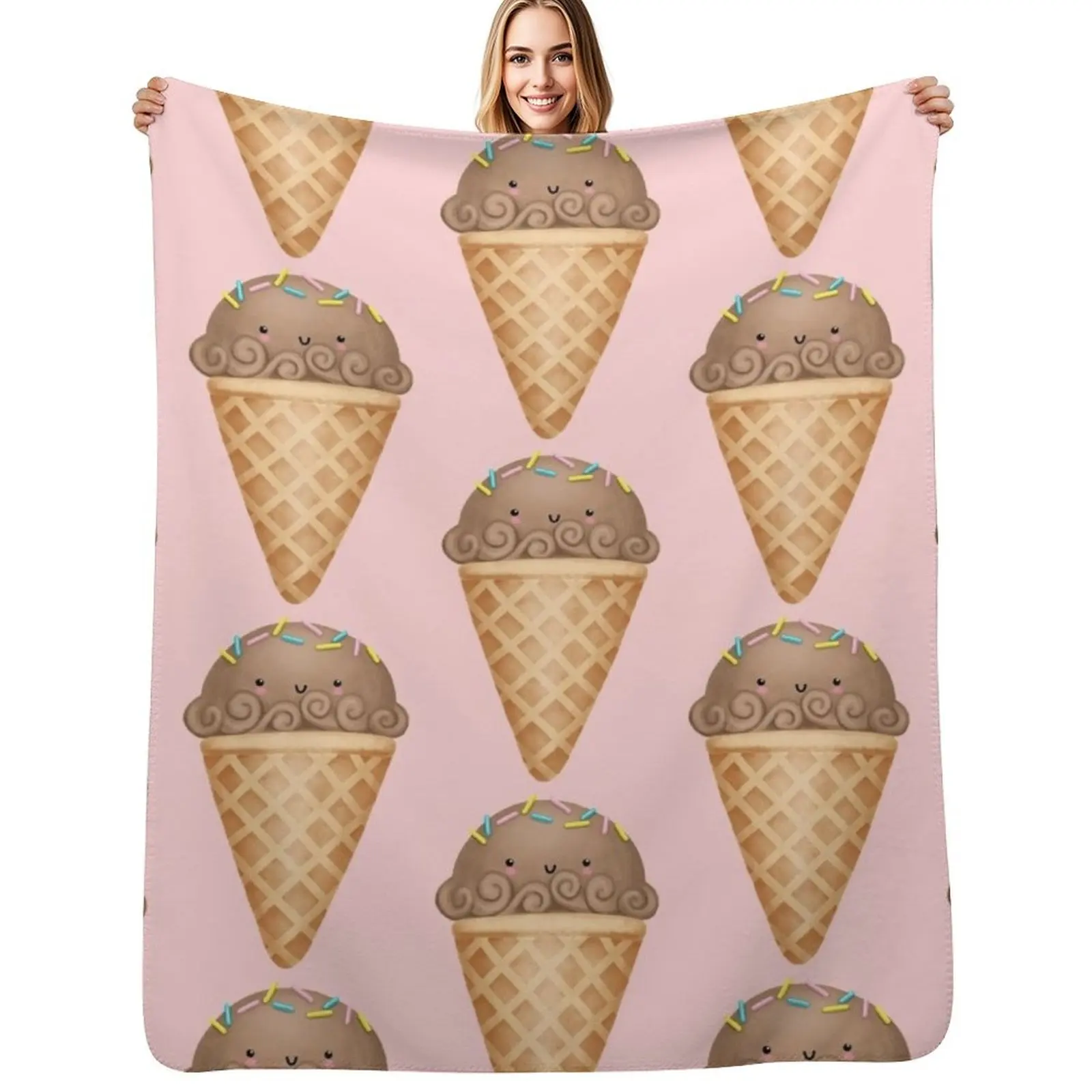Chocolate ice cream Throw Blanket Soft Bedroom Blanket for Night Sleeping
Chocolate ice cream Throw Blanket Soft Bedroom Blanket for Night Sleeping